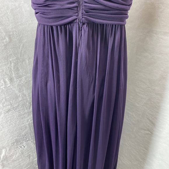 City Triangles Purple Ruched Maxi Dress Size 19 Mother of the Bride Romantic - Picture 8 of 15